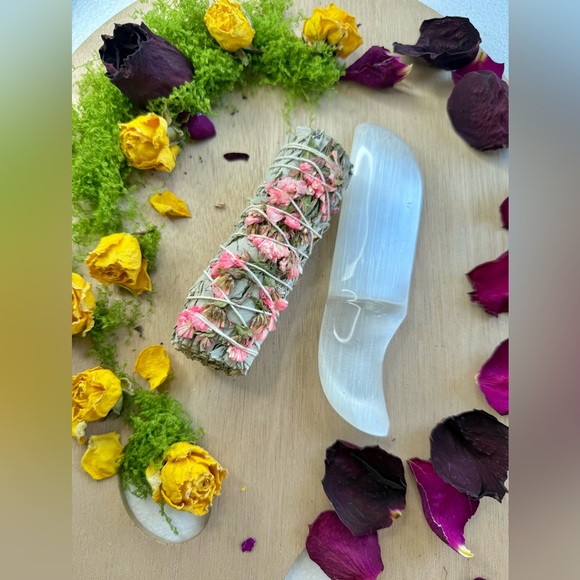 Other - Selenite Dagger & White Sage | Energy Clearing • Gentle Renewal